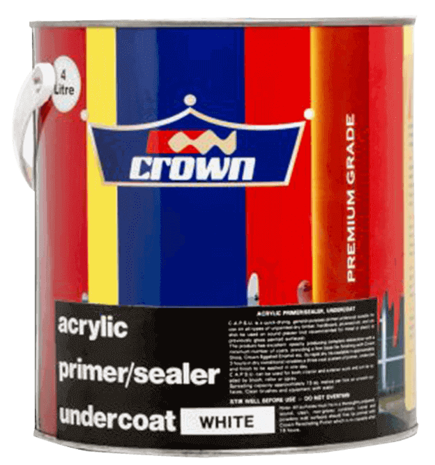 CROWN ACRYLIC PRIMER / SEALER UNDERCOAT - VICTORY PAINTS