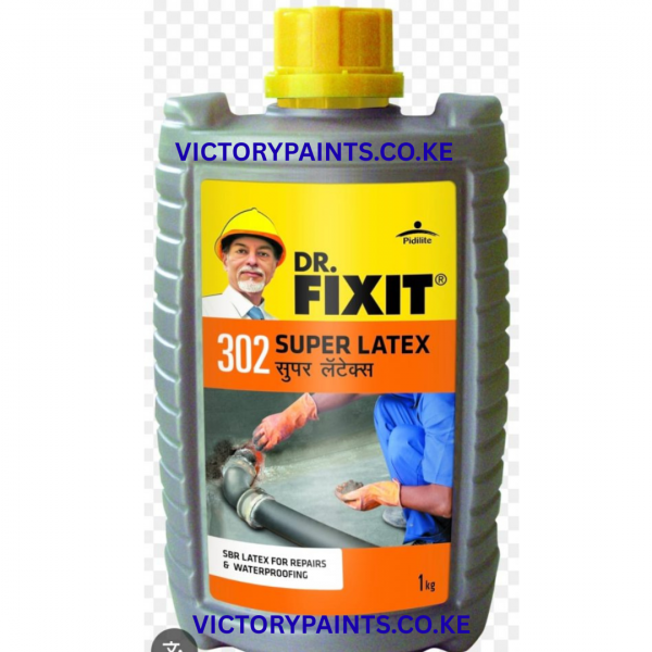 Dr Fixit 302 Super Latex Waterproofing Solution available at Victory Paints Kenya