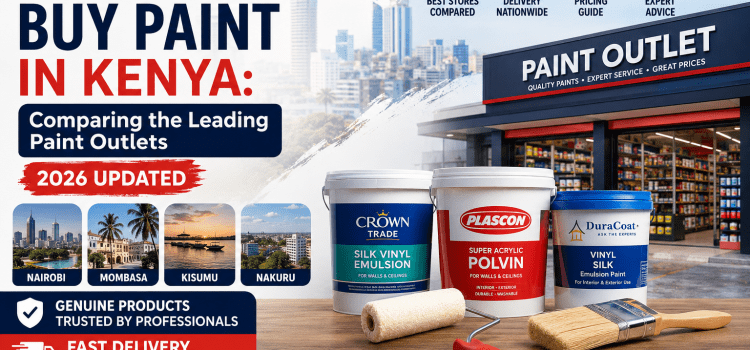 Where to Buy Paint in Kenya: Comparing the Leading Paint Outlets (2026 Updated) Where to Buy Paint in Kenya 2026 guide comparing leading paint outlets, Crown Paints, Plascon, Duracoat, nationwide delivery and best paint stores in Nairobi, Mombasa, Kisumu and Nakuru